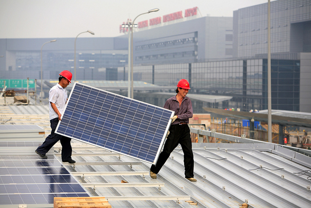 Solar Panel Installation in Shanghai Credit: The Climate Group Flickr